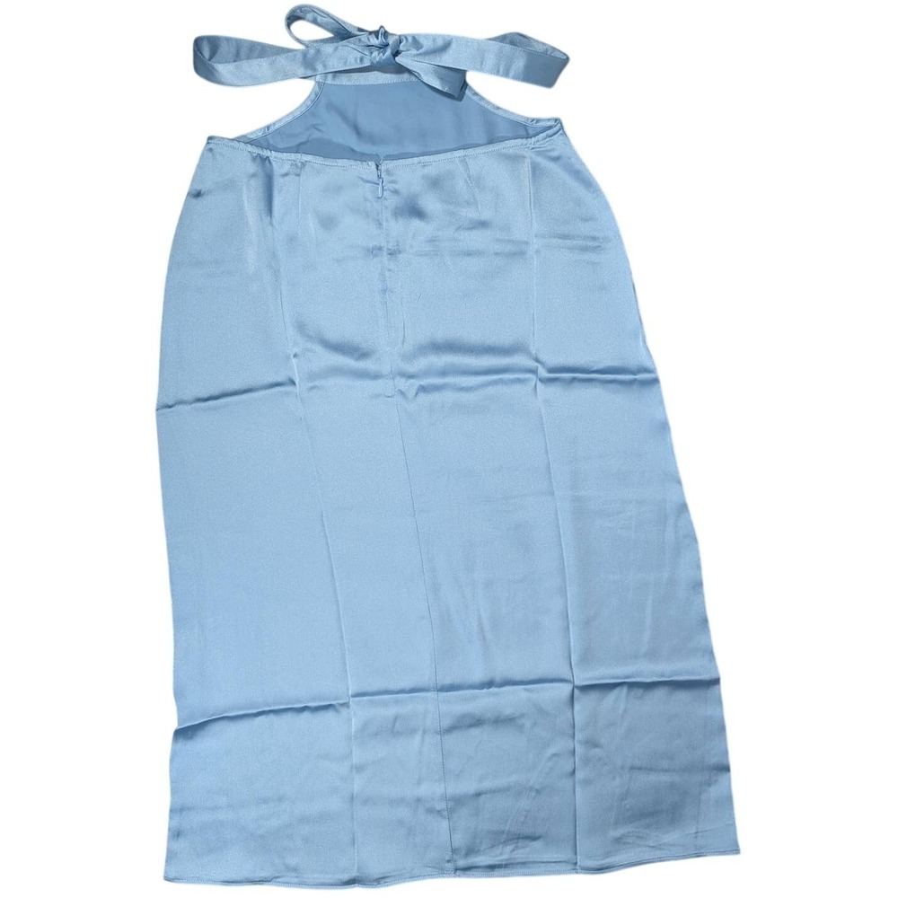 WeWoreWhat‎ XS Cut Out Midi Skirt Satin Femmeuse Airy Blue - Picture 2 of 7
